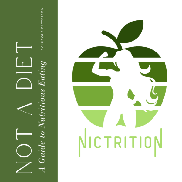 Nictrition Program front cover white and green with apple and super hero woman